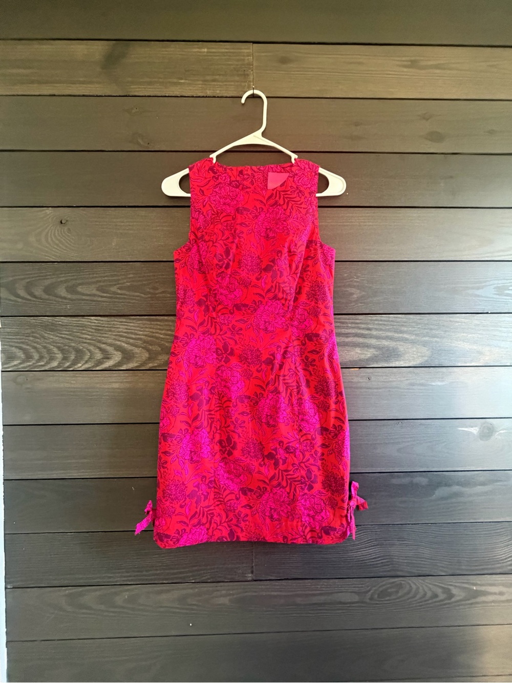 Lilly Pulitzer Fuchsia & Magenta Floral Sleeveless Mini Dress